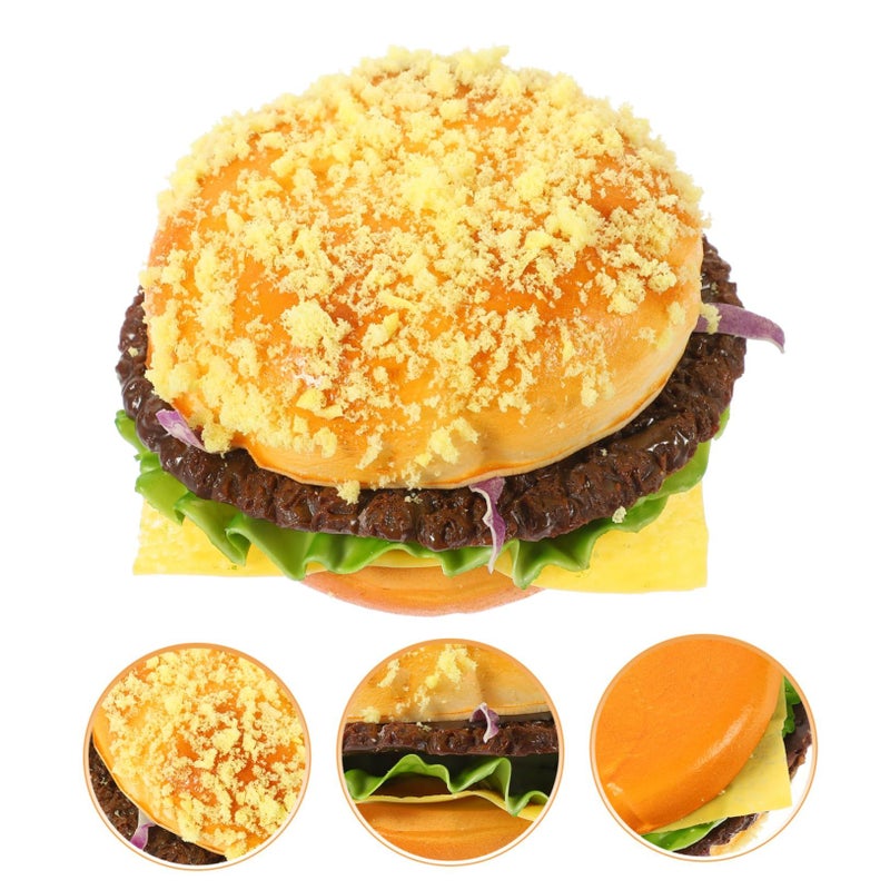 SUPVOX Realistic Hamburger Simulation Food Prop Pu Material for Bakery Kitchen Photo Display - Image 4