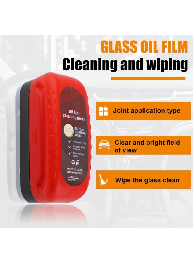 Automotive Oil Film Cleaning Brush,Glass Oil Film Remover Water-Resistant Window Cleaning Tool for Enhanced Visibility, Universal Fit for Cars/Trucks/SUV (1 PCS) - Image 3