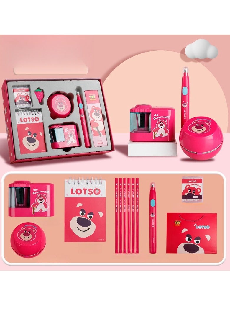 Student Birthday Gift High Beauty Children's Learning Supplies Electric Stationery Set Gift Box - Image 1