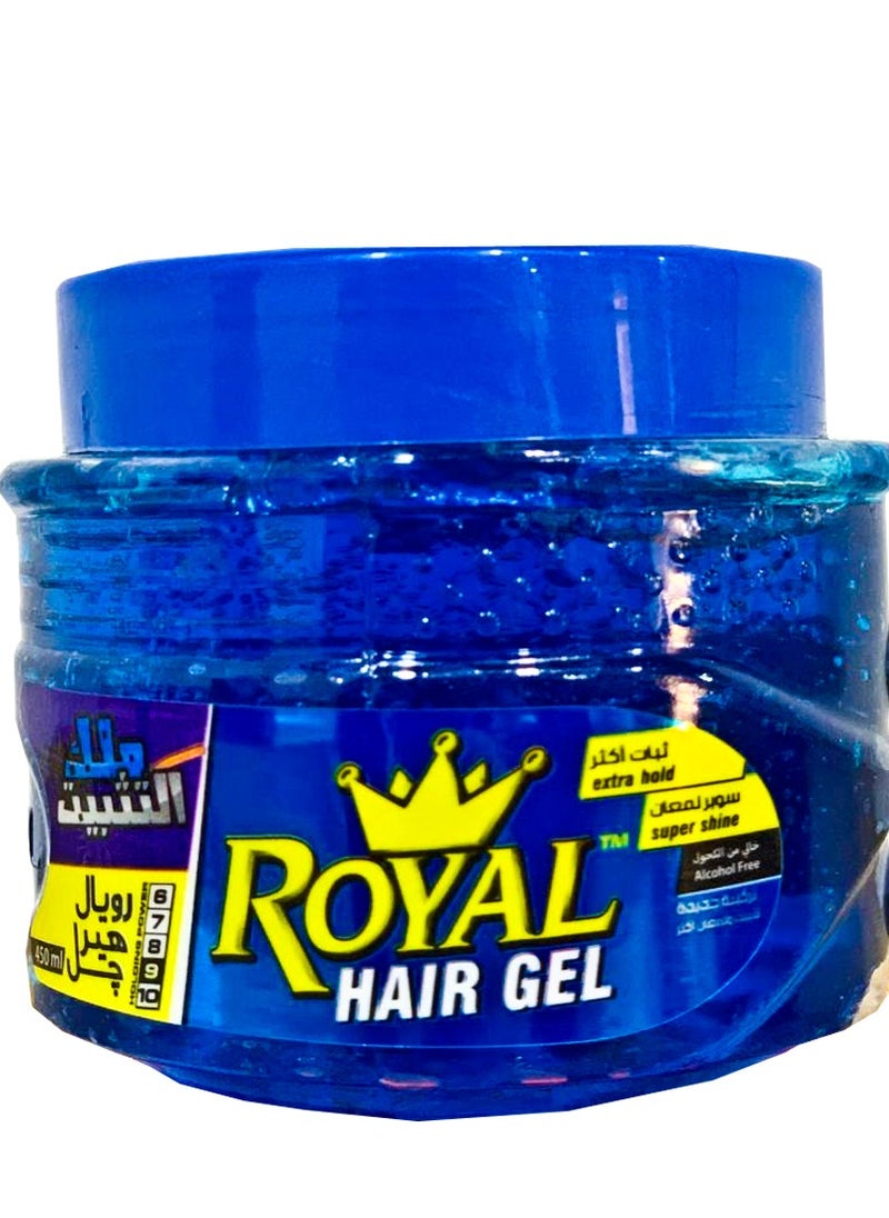Royal Royal Hair Gel Extra Hold 450Ml Blue 