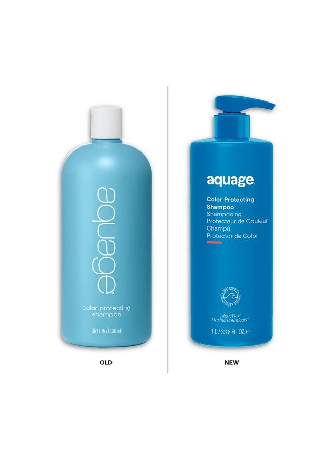 Aquage Color Protecting Shampoo Contains Algaeplex Marine Botanicals To Help Seal In Color And Provide Gentle Cleansing 33.8 Oz - Image 3