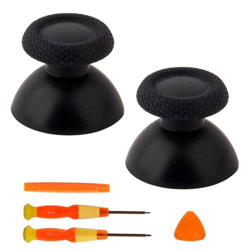TOMSIN Joystick Replacement for PlayStation Portal, Original Thumbsticks Analog Thumb Sticks Parts with Tool for PS5 Portal (2PCS) - Black - Image 1