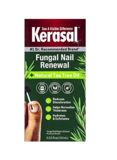 Kerasal Kerasal Renewal Nail Repair Solution with Tea Tree Oil for Discolored and Damaged Nails 033 Oz Pack of 1 