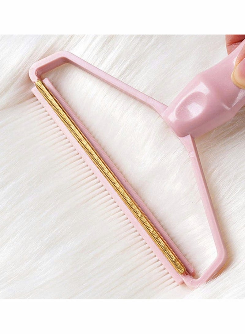 طقم لفة شفاف محمولة للملابس والأقمشة، 2 عبوة مزيل الوبر لتنظيف الفو fluff بسهولة - Image 3