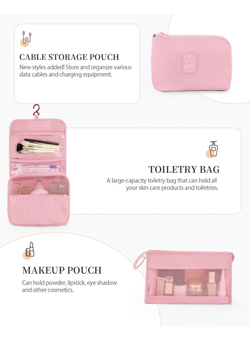 Relex Packing Cubes 11 Set, Suitcase Organizers, Luggage Organizer Bags for Travel, Packing Cubes for Travel, with Toiletry Bag, Travel Essentials (Pink) - Image 4
