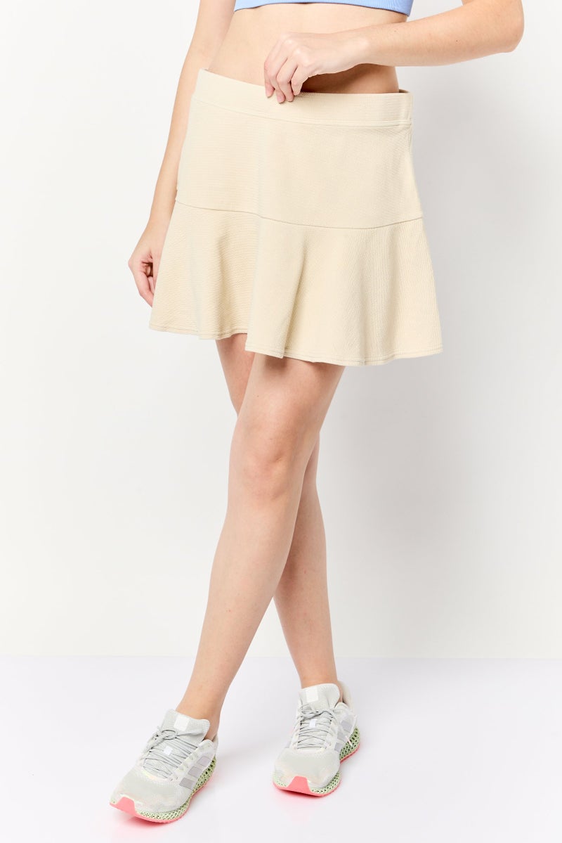 Offline by Aerie Women Textured Mini Skirt, Beige - Image 4