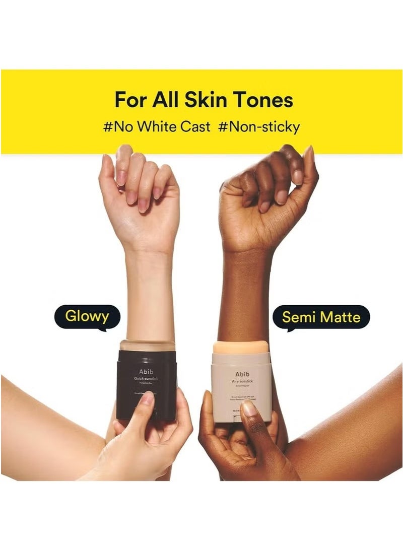 ابيب شريط حماية عصي الشمس السريع SPF50 + 0.77 أوقية / 22 غرام (متوهج) | كوريا Sunscreen Stick Suncare Sunblock ، لا Whitecast ، حامي الشمس Barra ، مستخلص Centella Asiatica ، مستخلص Aloe - Image 4
