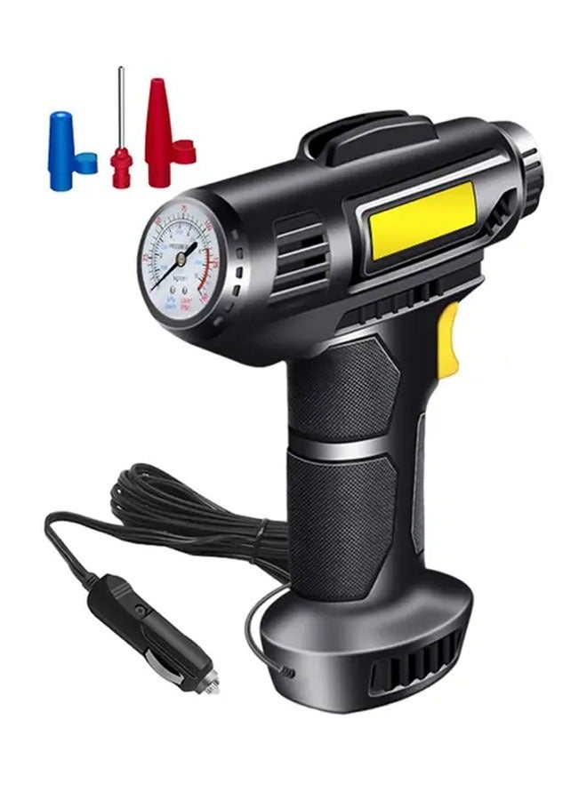 NKX Tire Inflator Portable Air Compressor – 7.4V DC Air Pump for Car Tires with Analogue Pressure Gauge and Emergency Led Light  - Image 1