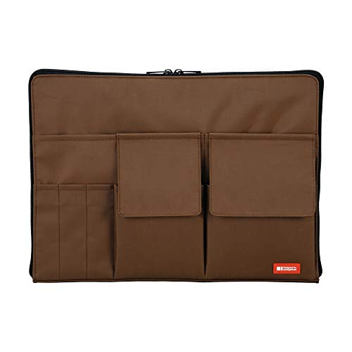 LIHITLAB LIHIT LAB Laptop Sleeve with Storage Pockets (Bag-in-Bag), 10 x 13.8 Inches, Brown (A7554-9) - Image 1