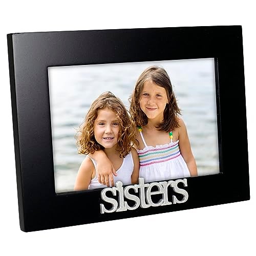 Malden International Designs Sisters Expressions Picture Frame, 4x6, Black - Image 2
