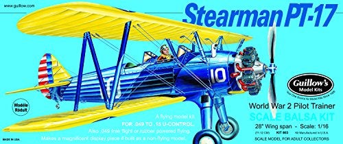 Guillows Guillow's Stearman PT-17 Model Kit, Navy, Small - Image 4