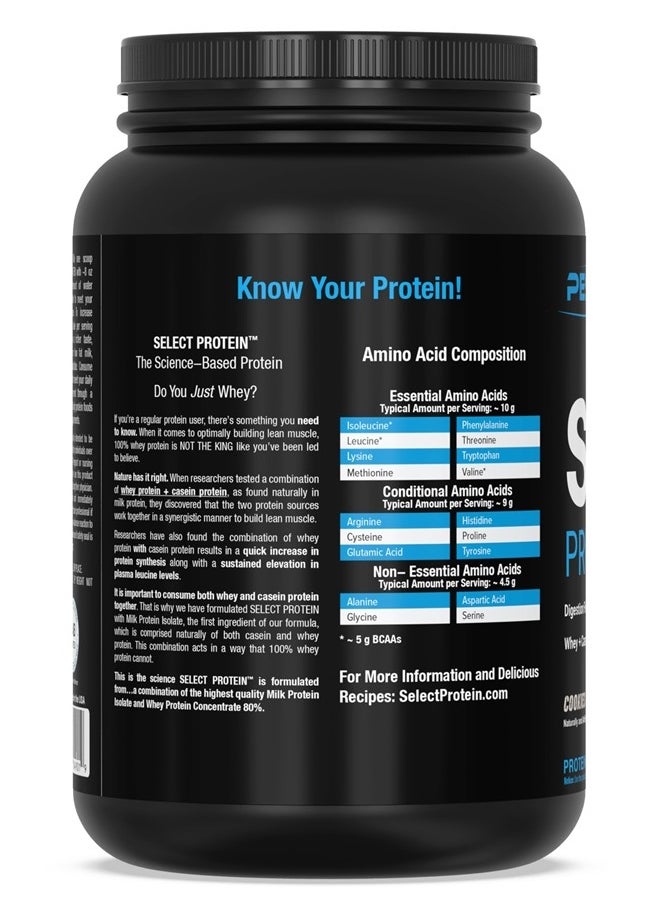 PEScience - Select Protein, Cookies and Cream, 27 Serving, Premium Whey and Casein Blend - Image 1