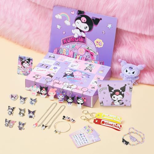 PATPAT® 28 Pcs Kawaii Gift Box 12 Categories Merchandise Collectible Gift Box Blind Box with Doll, Plush, Ropes, Clips, Necklace, Wallet, Keychain, Nails Stickers Box Gift for Girls - Image 5