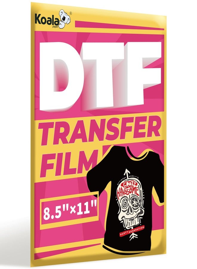 Koala Paper DTF Transfer Film 8.5 x 11 Inch, 50 Sheets for DTF and Sublimation Inkjet Printers, Direct to Film Printing on All Fabrics - Image 1