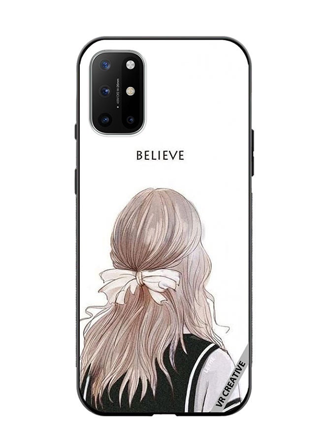 VR CREATIVE Protective Case Cover For OnePlus 8T Believe With Girl Design Multicolour - Image 1