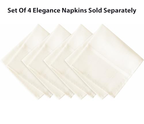 Newbridge 52 x 52 Inch Square Fabric Tablecloth, Thanksgiving Elegance Plaid, 100% Polyester, No Iron Soil Resistant Dining Room, Party and Banquet Table Cover, Solid Textured, Beige - Image 5