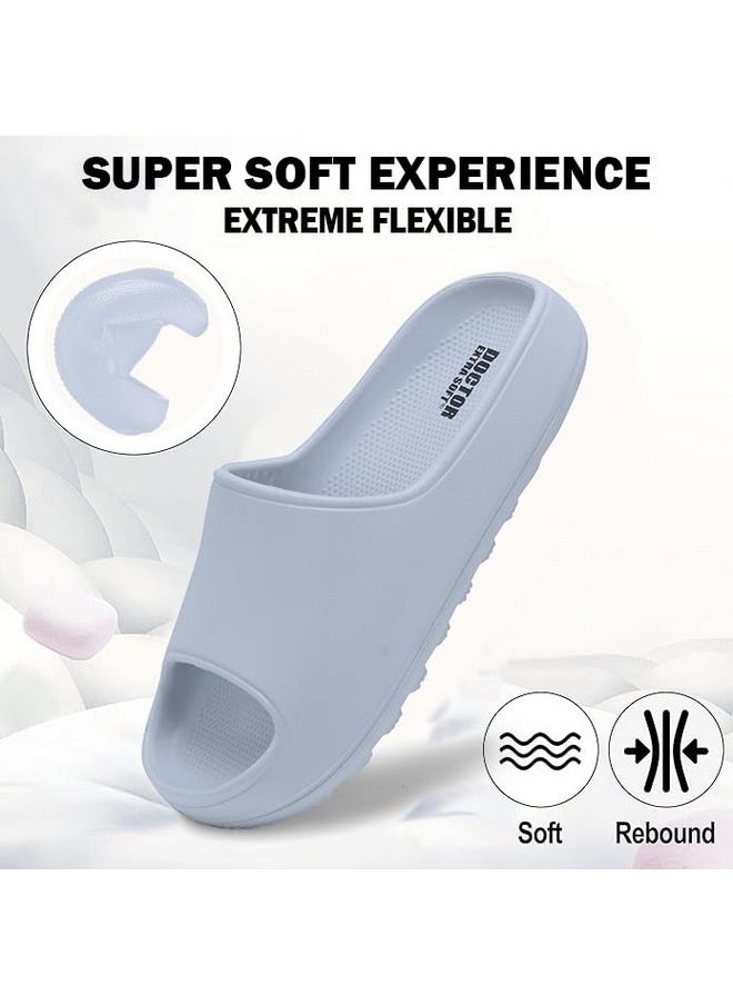DOCTOR EXTRA SOFT - DOCTOR EXTRA SOFT Women's Classic Ultra Soft Sliders/Slippers With Cushion Footbed For Adult|Comfortable&Light Weight| Stylish&Anti-Skid| Waterproof&Everyday Flip Flops For Ladies/Girls D-508,Grey - Image 1