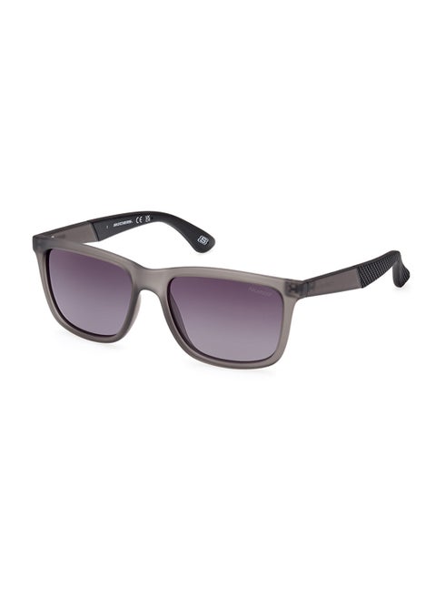Men's Polarized Rectangular Shape Sunglasses - SE622120D54 - Lens Size: 54 Mm
