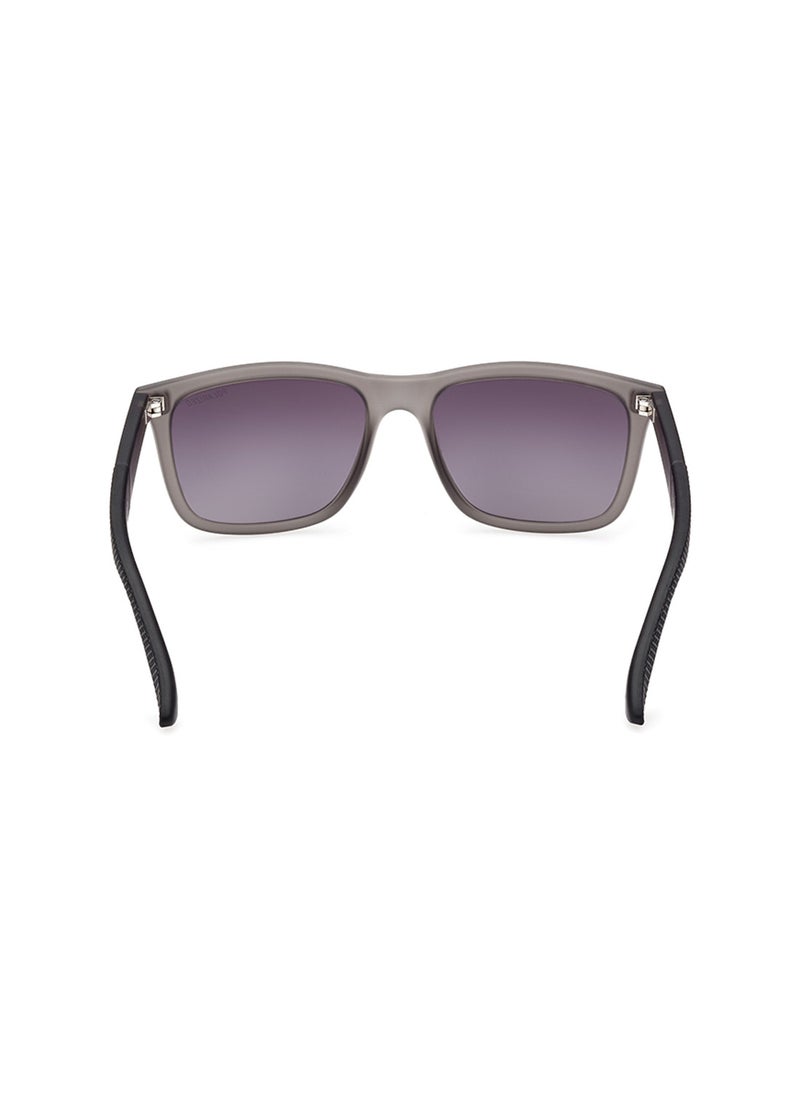 Men's Polarized Rectangular Shape Sunglasses - SE622120D54 - Lens Size: 54 Mm