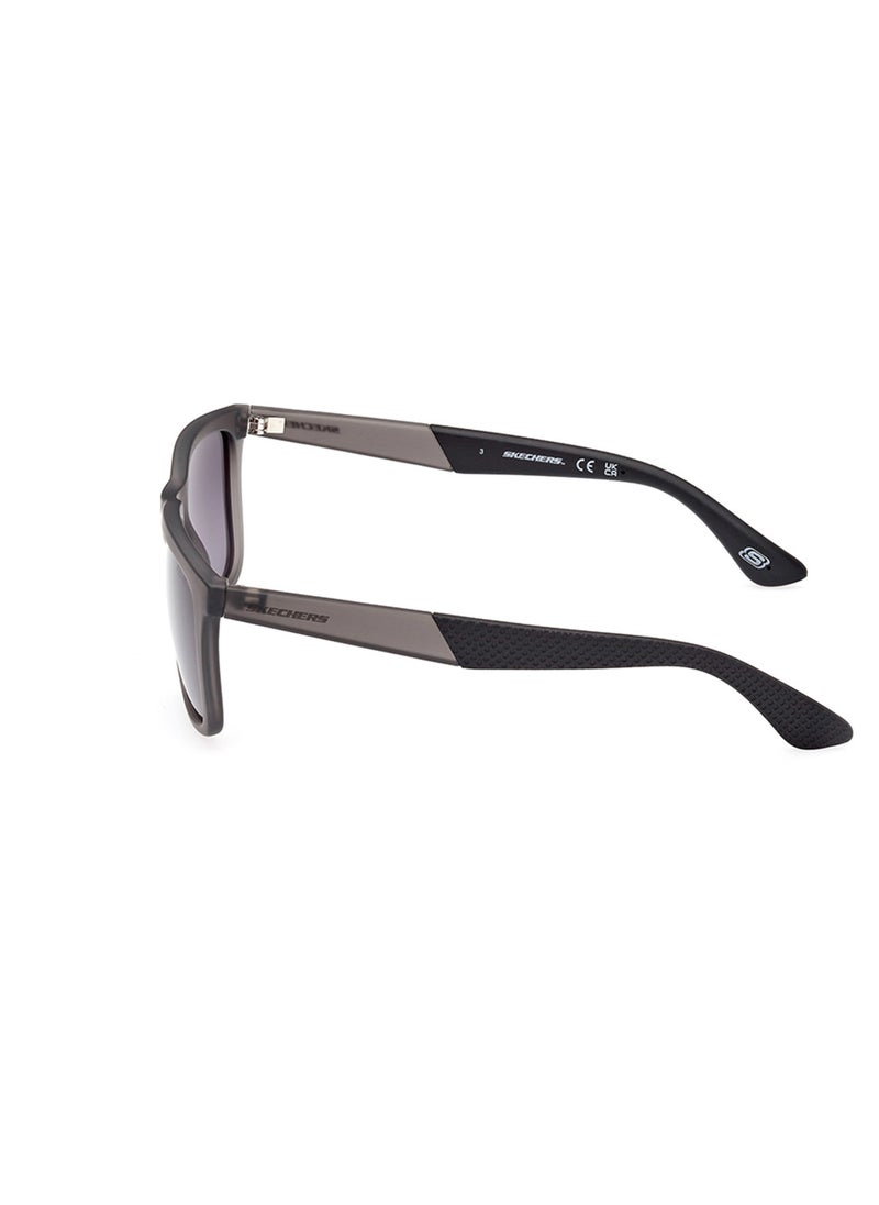 Men's Polarized Rectangular Shape Sunglasses - SE622120D54 - Lens Size: 54 Mm