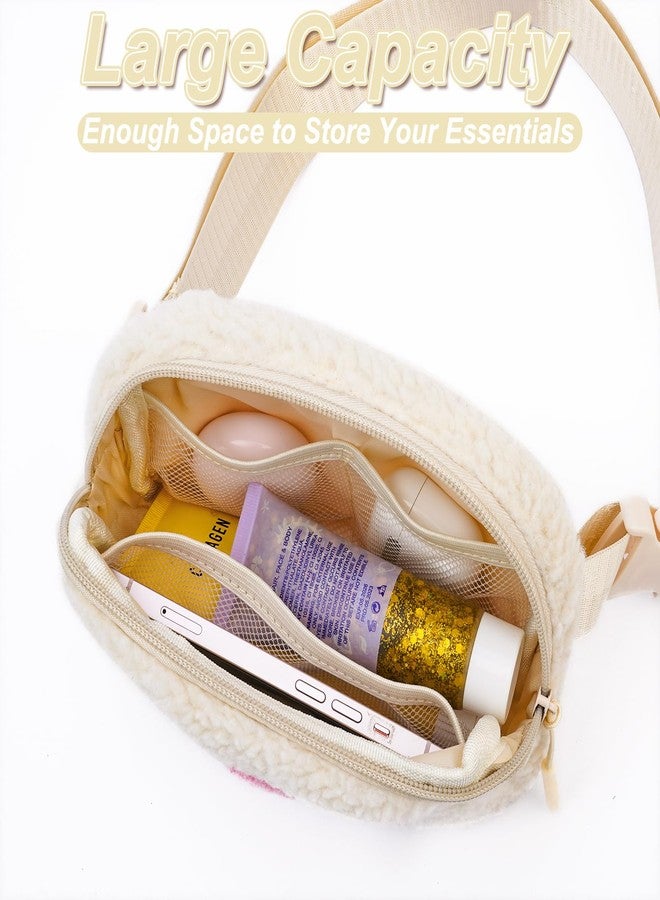 Uygafly Cute Belt Bag with Initials, Cream, A - Image 3