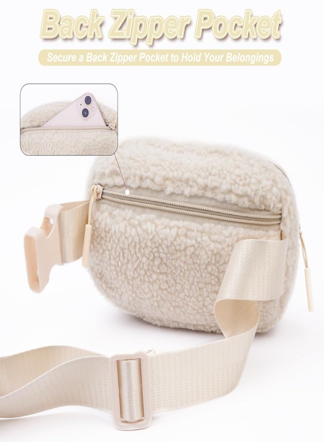 Uygafly Cute Belt Bag with Initials, Cream, A - Image 4