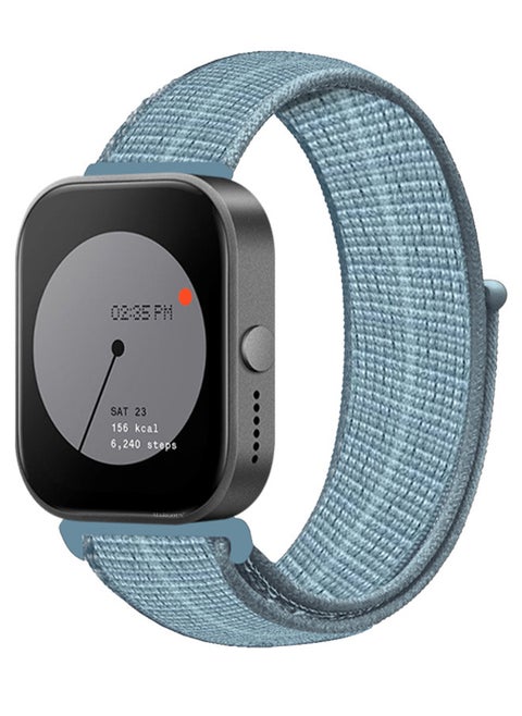 (for Nothing Watch Pro 22mm) Nylon Strap,Quick Release Bands for Women Men Sport Wristband Strap Light Blue