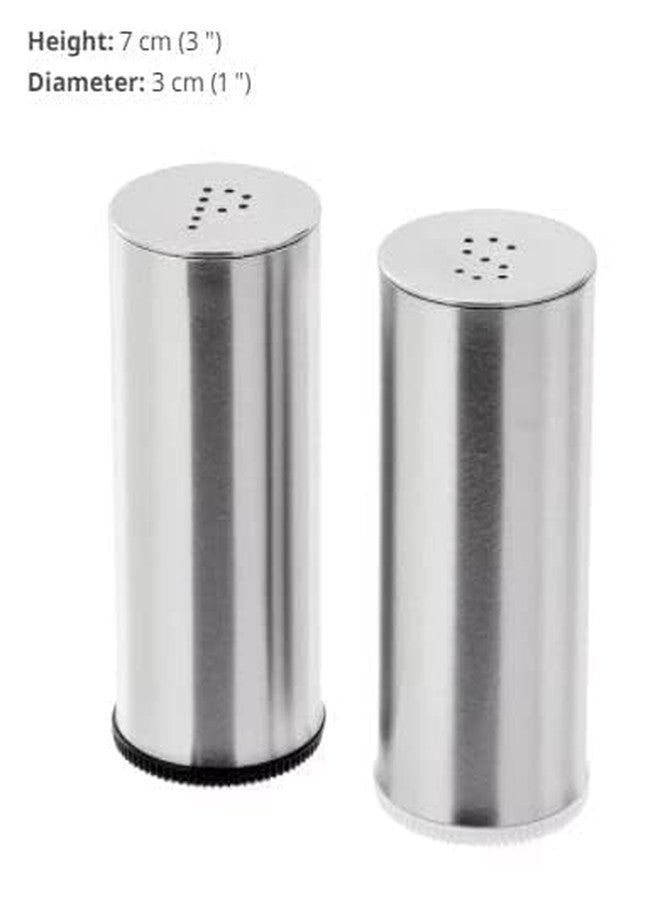MiRiM Stainless Steel Salt & Paper Set for Kitchen Dining Table & Restaurants (Set of 2) - Image 3