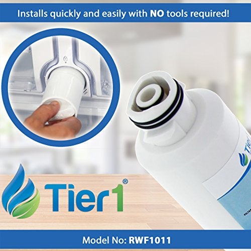 Tier1 DA29-00020B Refrigerator Water Filter 3-pk | Replacement for Samsung DA29-00020A, HAFCIN/EXP, HAF-CIN, 46-9101, DA97-08006A-B, WSS-2, WF294, Fridge Filter - Image 2