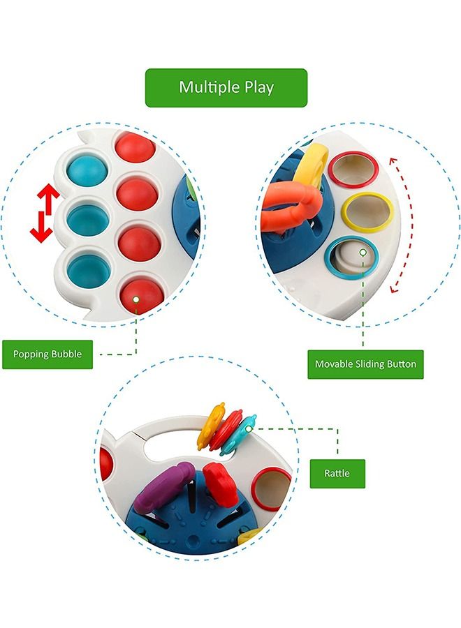NIBEMINENT Baby Montessori Silicone Toy ,Travel Pull String Activity Toy,Sensory Toys ,Fine Motor Skills Developmental ToysBoys Girls Infant - Image 3