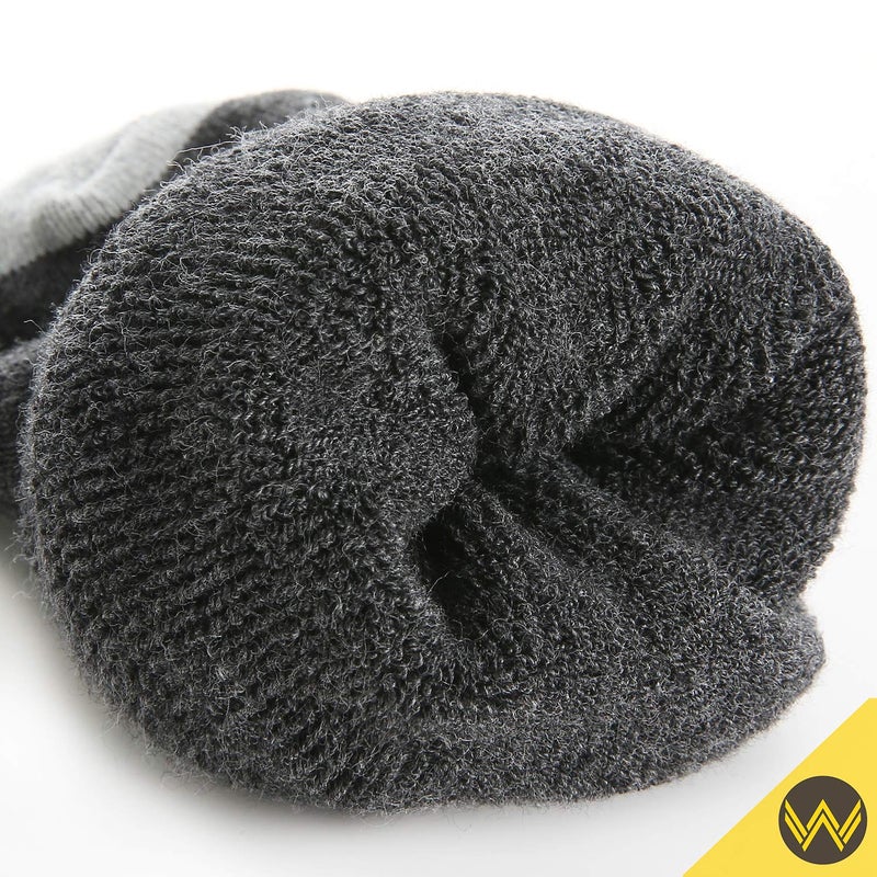 WANDER Men's Athletic Ankle Socks 3-8 Pairs Thick Cushion Running Socks for Men&Women Cotton Socks 7-9/9-12/12-15 (8 Pair Dark Grey, Shoe Size: 12-15) - Image 3