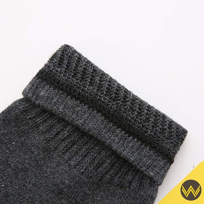 WANDER Men's Athletic Ankle Socks 3-8 Pairs Thick Cushion Running Socks for Men&Women Cotton Socks 7-9/9-12/12-15 (8 Pair Dark Grey, Shoe Size: 12-15) - Image 4
