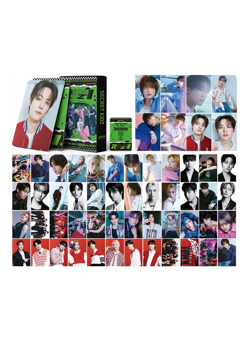 NIBEMINENT 55 Pcs Kpop Stray Kids SECRET KIDZ Lomo Cards Card For Fans Collection Gifts - Image 1