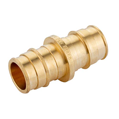 EFIELD 5Pack EFIELD Pex A Full Flow Expansion Brass Fittings 12x 12 Straight Coupling ASTM F1960PEX19600085PCS - Image 3
