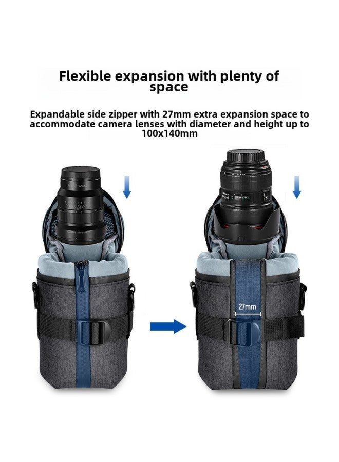 NEEWER/Newer Medium And Short Focus Lens Storage Bag Portable Shoulder Back Waterproof Shockproof Lens Storage Bag-Color:High-end Medium Short Focus Lens Bag  - Image 4