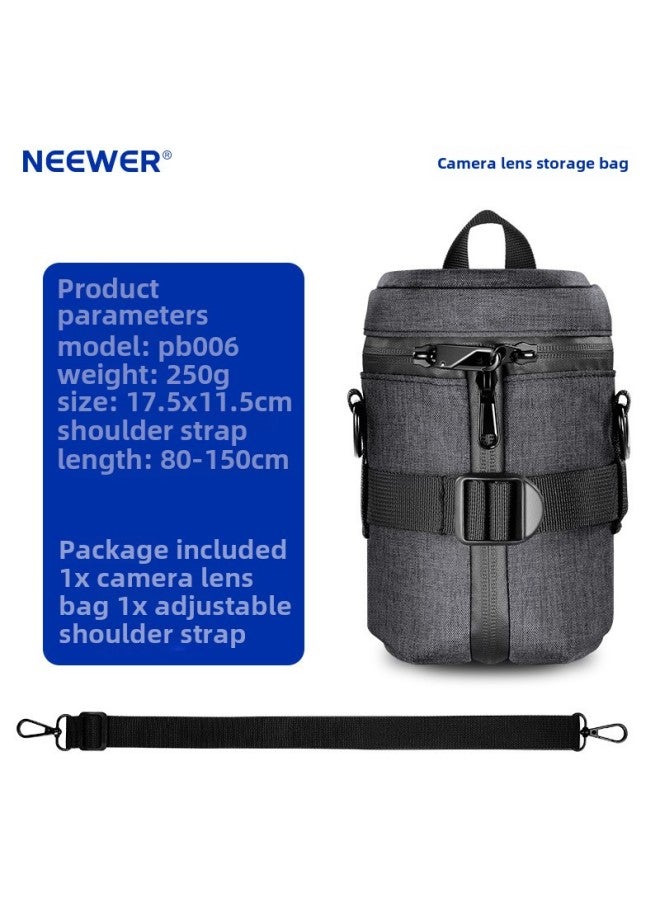 NEEWER/Newer Medium And Short Focus Lens Storage Bag Portable Shoulder Back Waterproof Shockproof Lens Storage Bag-Color:High-end Medium Short Focus Lens Bag  - Image 1