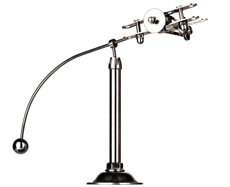 Sunnytech لعبة توازن الطائرة الفولاذية من سانيتيك - فن حركي - لعبة توازن علمية لتخفيف الضغط - لعبة مكتبية لتزيين المكتب WJ066 - Image 1