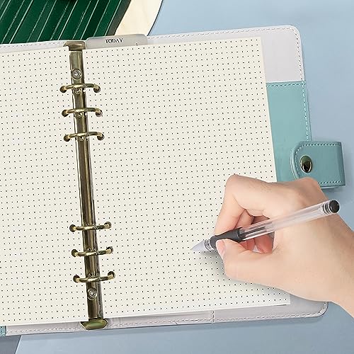 Harphia A5 Dot Planner Inserts, Spiral Notebook Refills, 6 Ring Binder Paper, Dotted Paper for Filofax (A5 5.59 x 8.27 inches, Dotmatrix) - Image 2