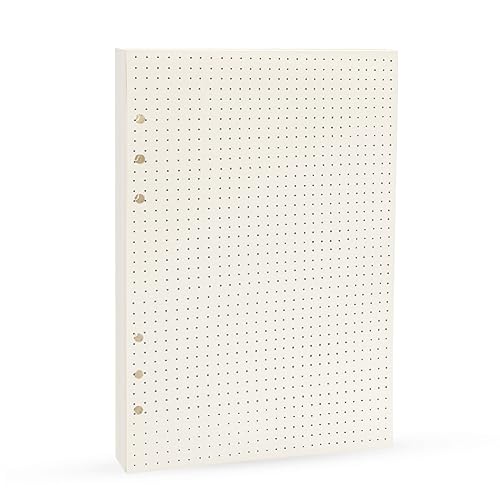 Harphia A5 Dot Planner Inserts, Spiral Notebook Refills, 6 Ring Binder Paper, Dotted Paper for Filofax (A5 5.59 x 8.27 inches, Dotmatrix) - Image 1