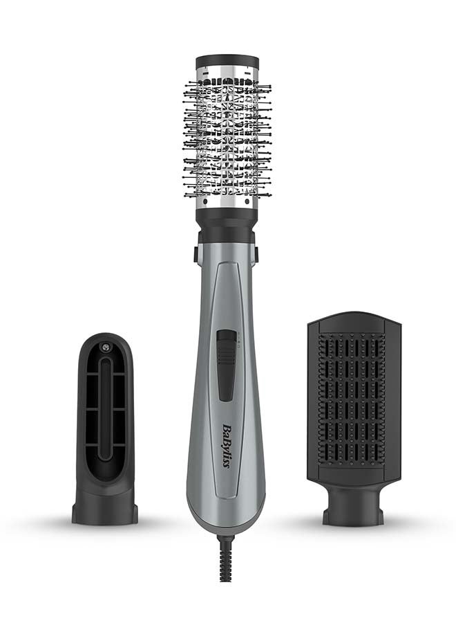 BaByliss Xanadu 1000W Air Styler Hair Dryer, Ionic Frizz Control, 3 Styling Attachments, 50mm Volumising Brush, Blow Dry Brush, Drying Nozzle, Cool Shot AS261SDE Dark Grey - Image 1