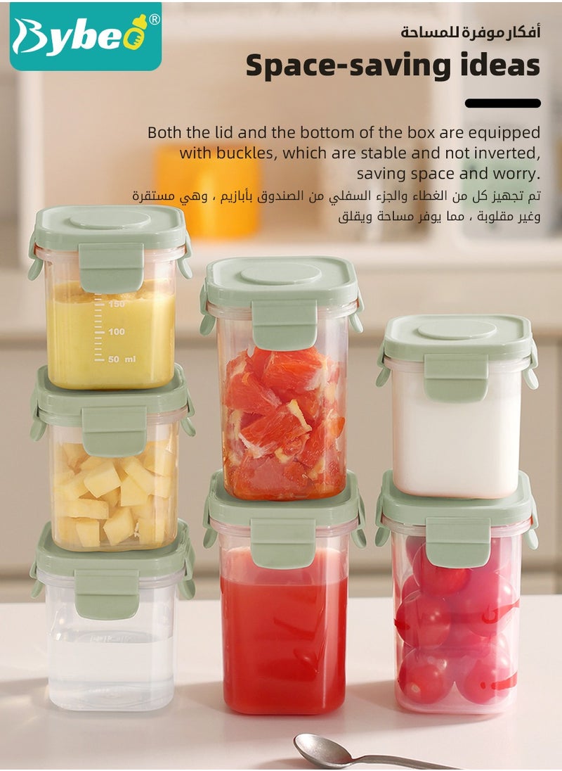 Bybeo 3Pcs Baby Food Containers With Removable Ice Pack, Reusable Baby Food Storage Box, Snack Container with Lids for Infant & Babies, Microwave & Dishwasher Friendly, BPA Free, Easy to Store & Keep Fresh  - Image 5