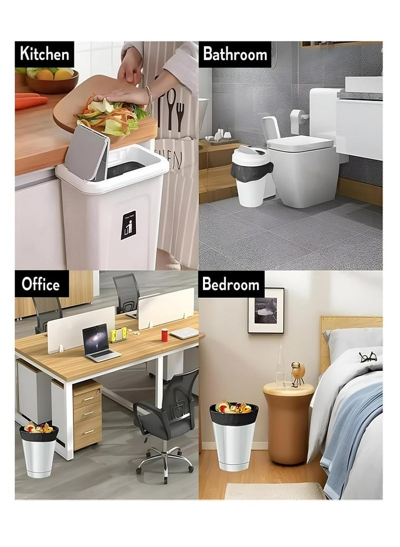 أكياس قمامة 65 قطعة، مقاس 80 × 90، بطانات سلة مهملات مطبخ قابلة للتحلل، أكياس قمامة عملية للمنزل والمكتب - Image 2