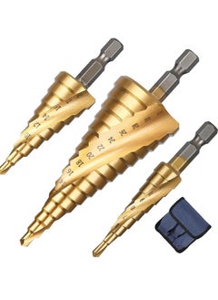 ممون 3pcs دوامة الأخدود صعدت بت  - Image 1