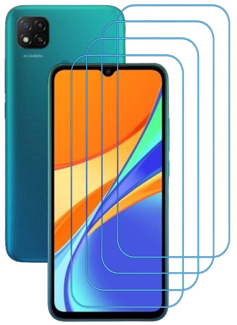 ACLIX 4 Pieces Antistatic ESD Dustproof Premium Quality High Definition Clear Tempered Glass Screen Protector Designed For Xiaomi Redmi 9C - Image 1