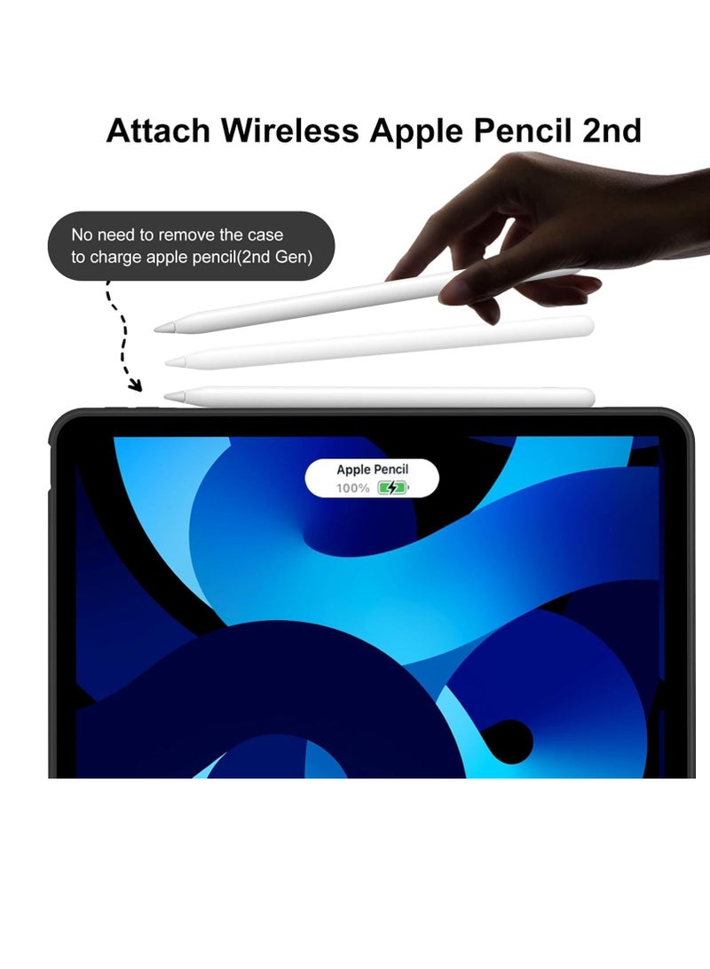 JAJEEK Case for iPad Air 11 Inch M2 2024, iPad Air 5th/4th Gen (10.9 Inch, 2022/2020) – Lightweight Thin Soft TPU Back Protective Case with Auto Sleep/Wake, Smart Folio Cover - Image 2