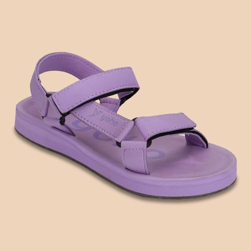 YOHO EVA Sandals for Women | EVA sole | Comfortable cushioned sole with TPR base | Lightweight | Soft skin friendly straps | Adjustable straps | Velcro closure | Vibrant colour options - Image 5