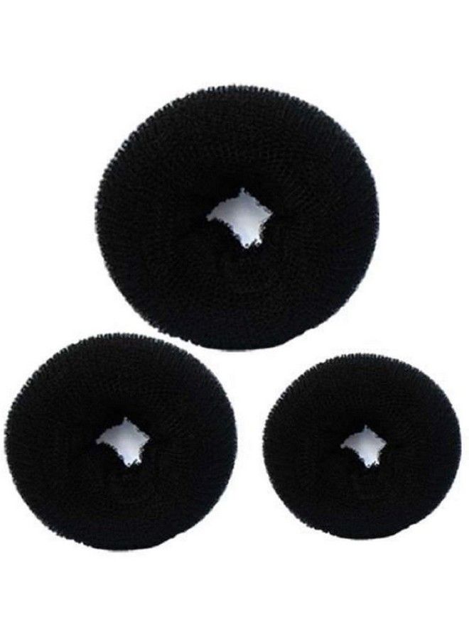 Drishti Hair Donut Bun For Hair Making Black (Pack Of 3) - Image 2