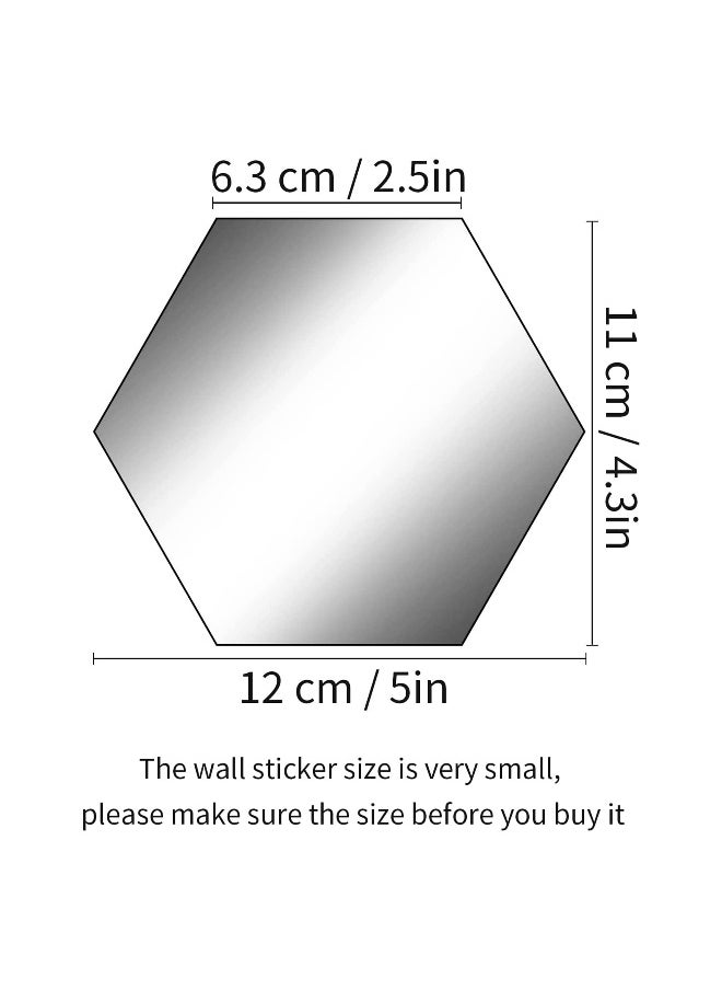 sulfar - Sulfar 24 Pieces Removable Acrylic Mirror Setting Wall Sticker Decal for Home Living Room Bedroom Decor (Style 3, 24 Pieces) - Image 1