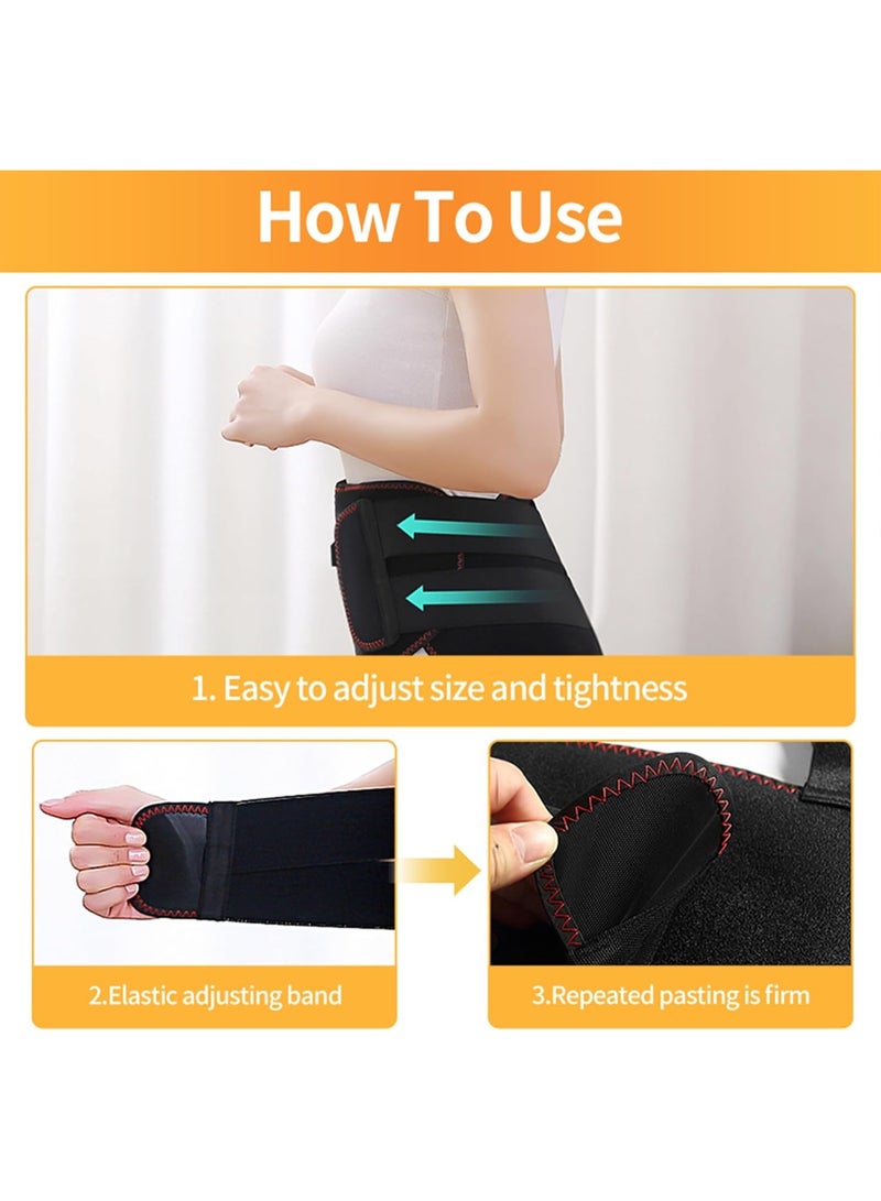 وسادة تدفئة الدورة الشهرية ، وسادة تدفئة لتدليك الحمل عند الدورة الشهرية للمرأة ، مع 3 أنواع من الإعدادات الاهتزازية والتدفئة ، وسادة تدفئة الدورة الشهرية التي تم ترقيتها حديثًا لتخفيف آلام البطن والتشنجات - Image 4