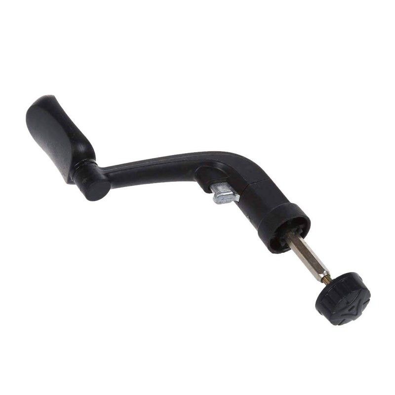 LDEXIN 3pcs Plastic Rotatable Fishing Reel Power Handle Grip Crank Arm Spinning Reel Folding Rotary Knob Repair Parts Black - Image 2